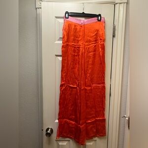 Anthropologie Corey Lynn Calter  red orange pink pants